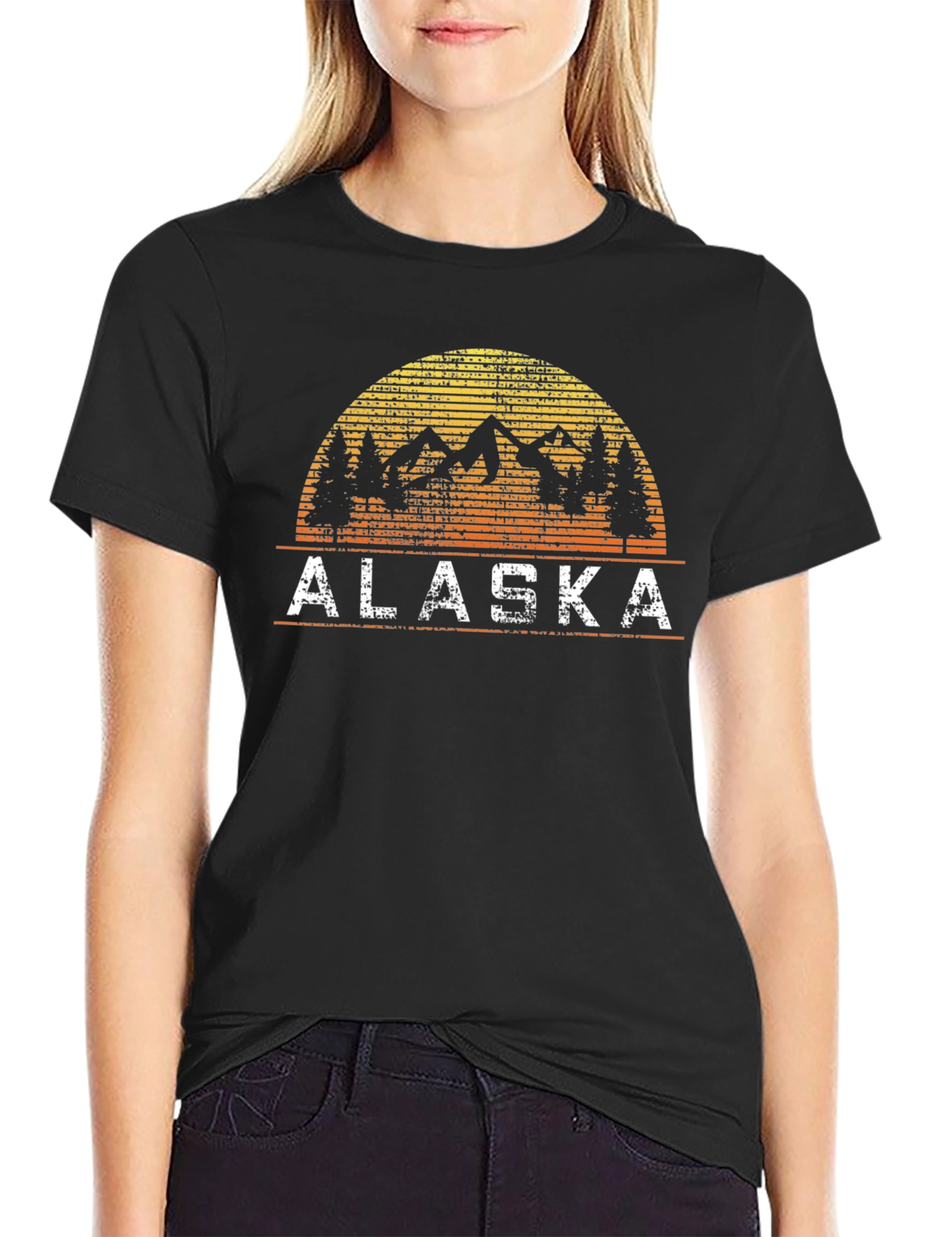 Alaska Vintage T-Shirt - Mountain Graphic Tee