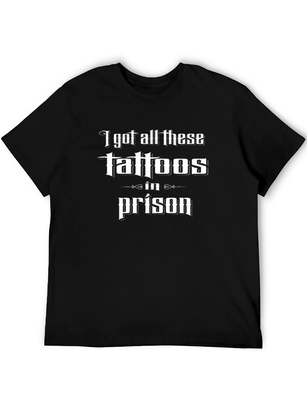 Funny Tattoo Graphic T-Shirt - Prison Ink Tee