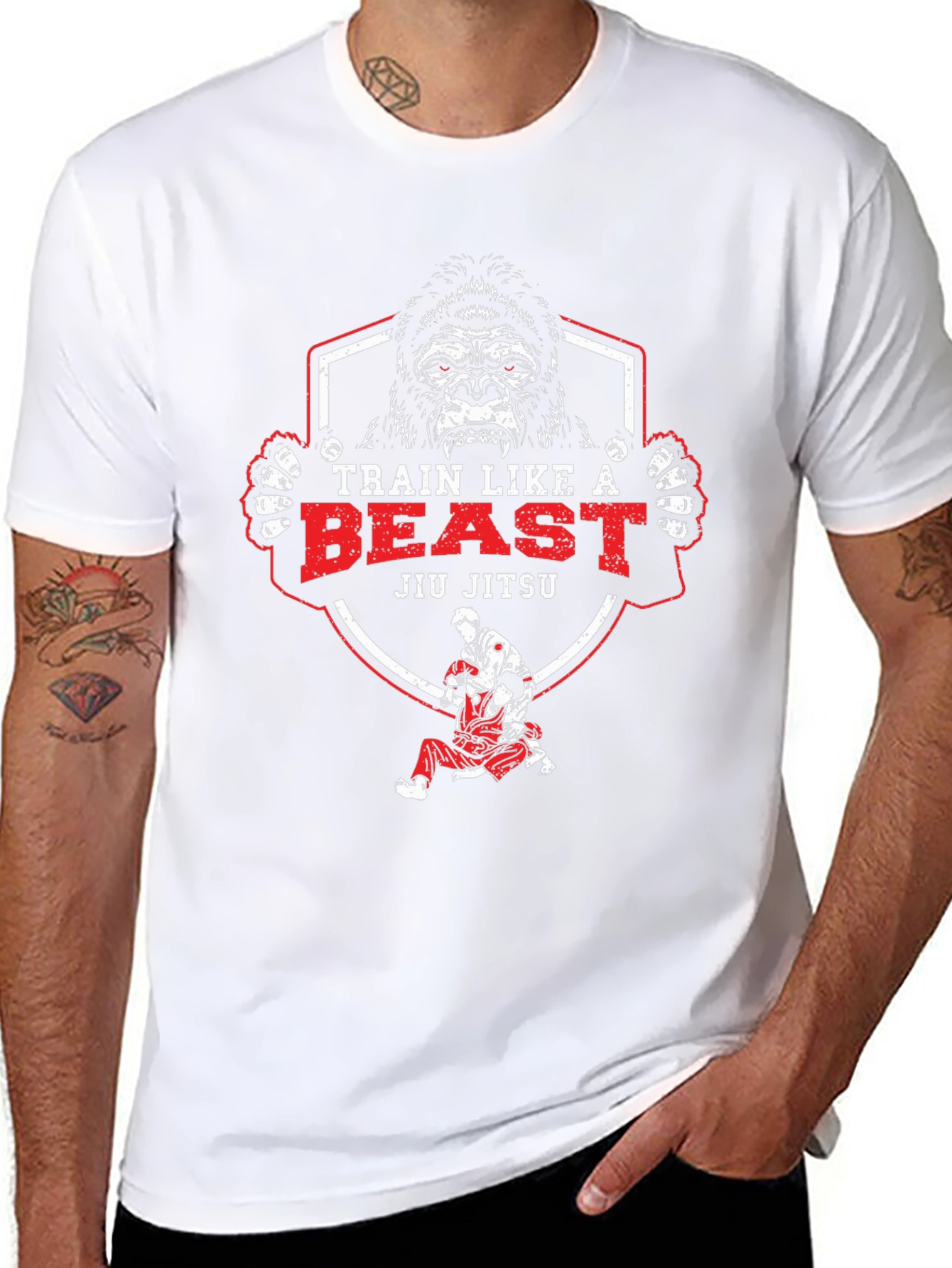 Train Like a Beast Jiu Jitsu T-Shirt