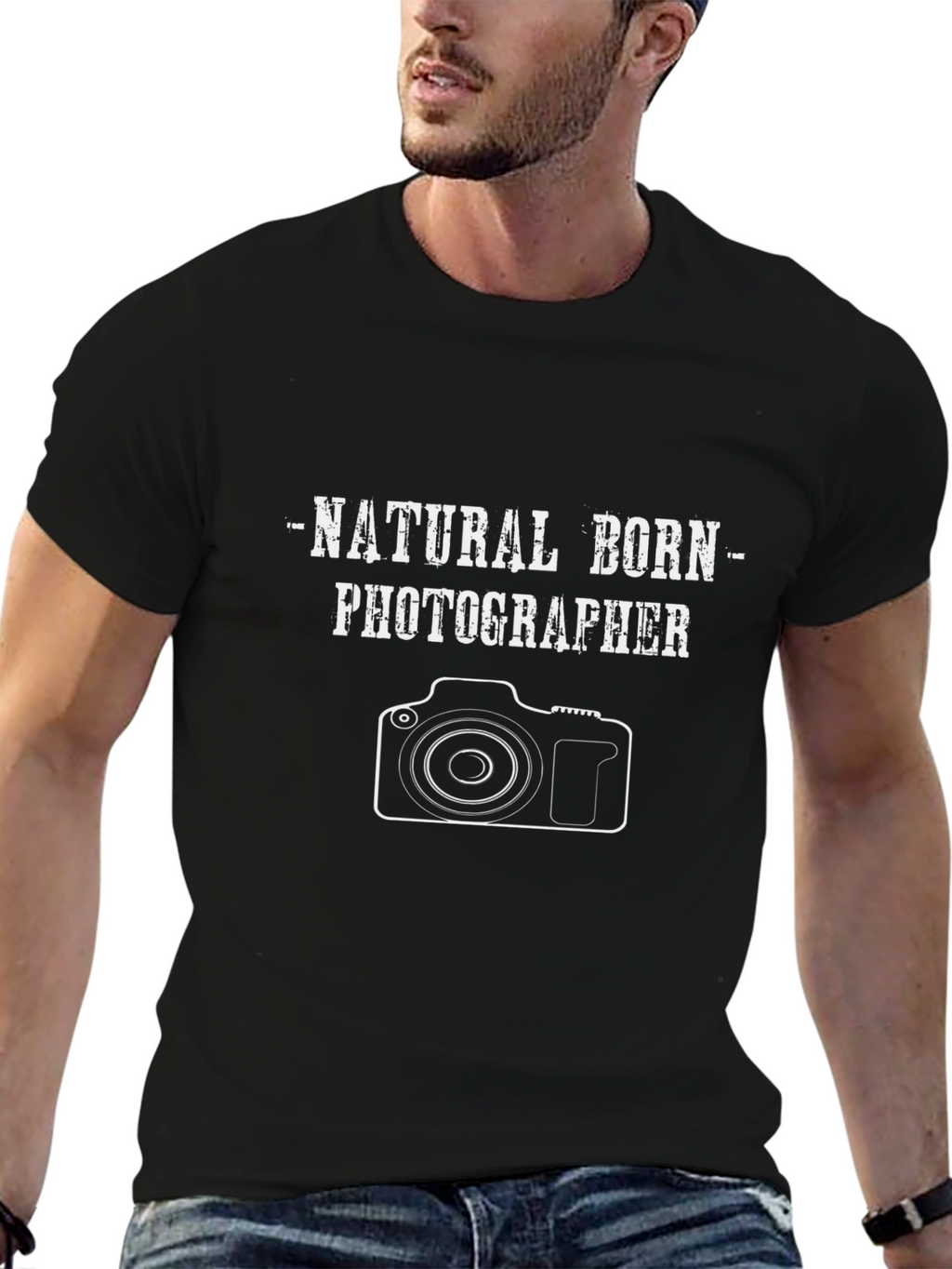 Natural Born Photographer Graphic Tee