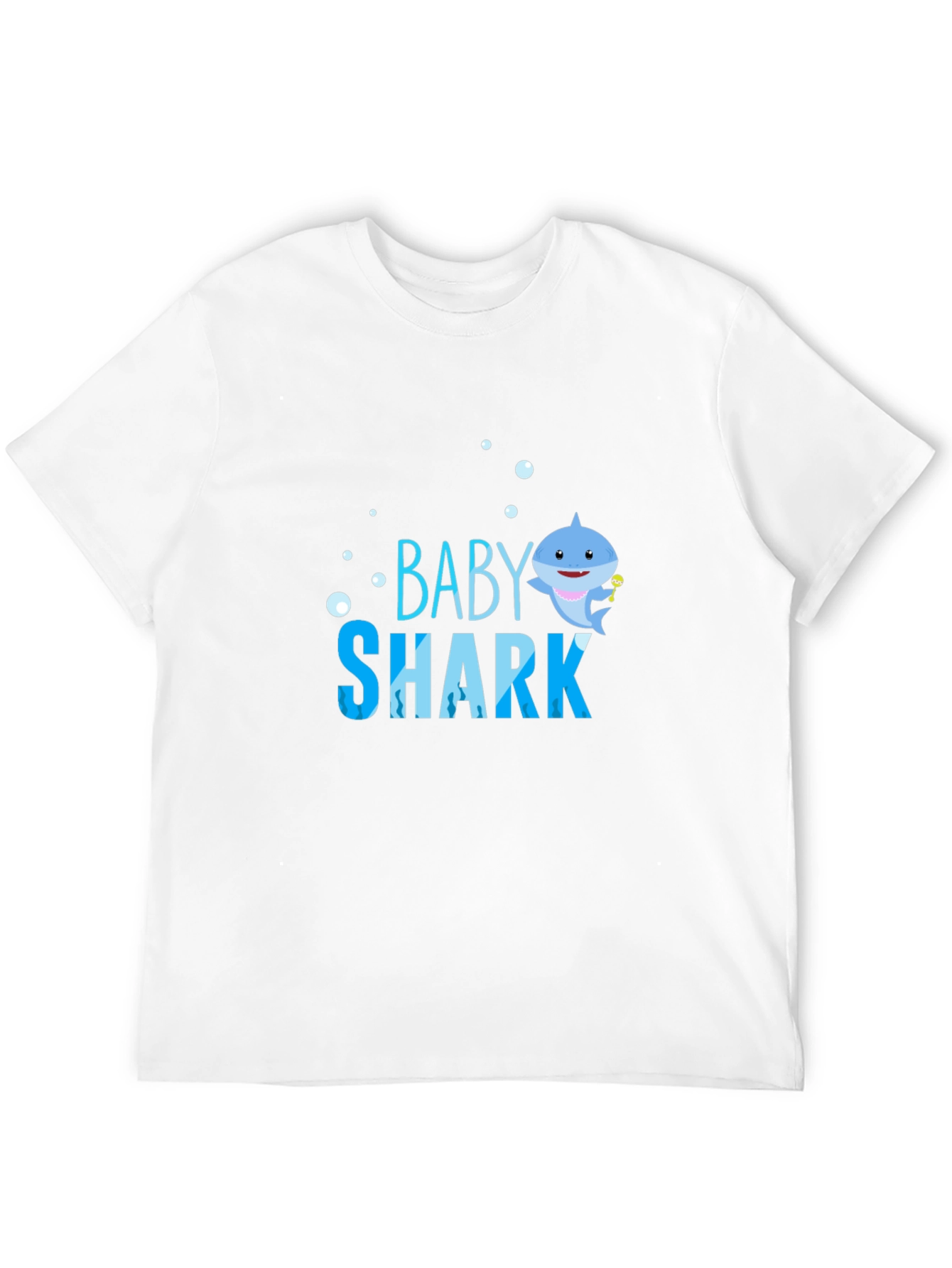 Baby Shark Graphic T-Shirt - Black Cotton Blend