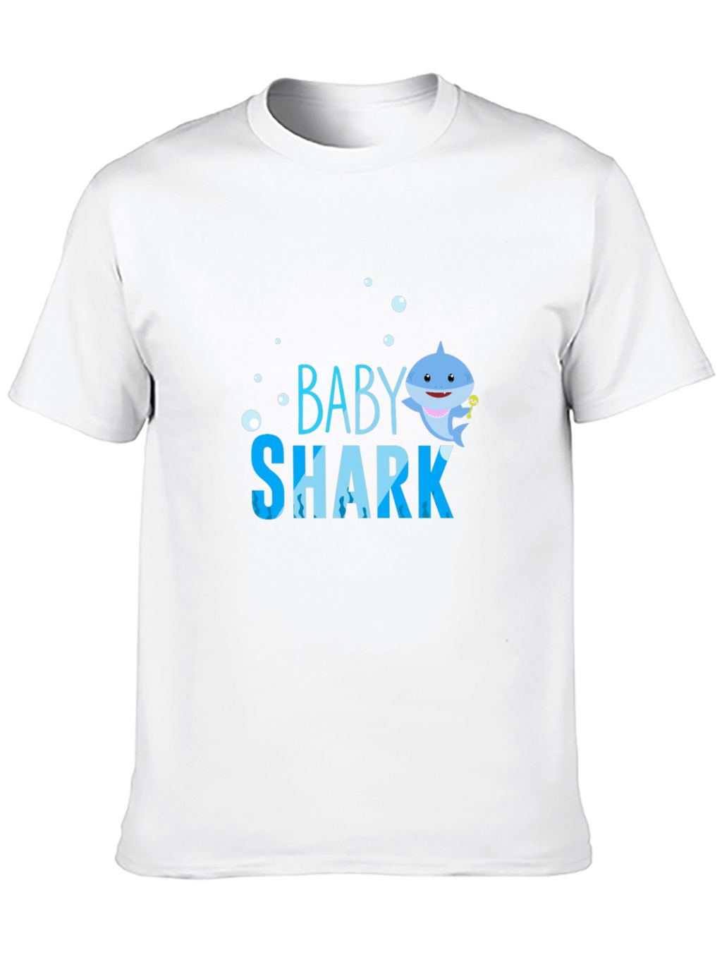 Baby Shark Graphic T-Shirt - Black Cotton Blend