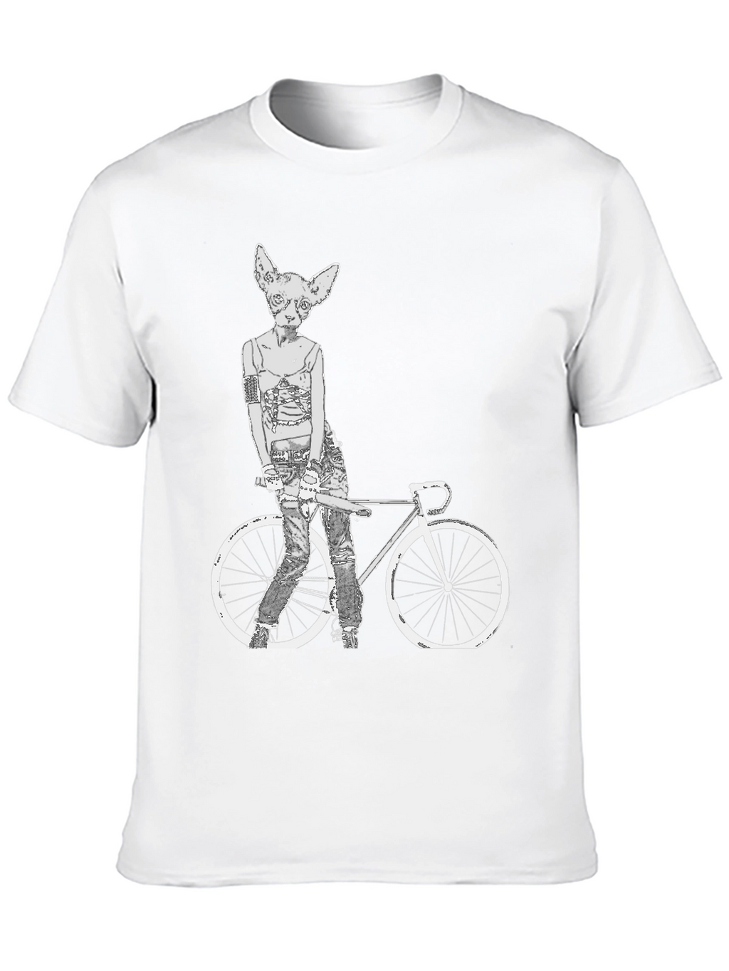 Cat Biker T-Shirt - Unique Graphic Tee