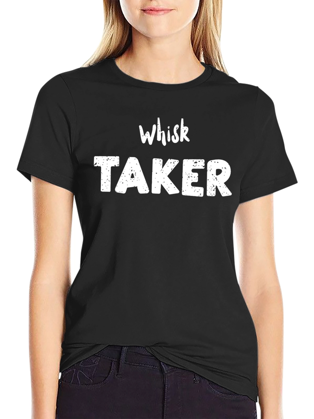 Whisk Taker Black T-Shirt - Funny Cooking Pun