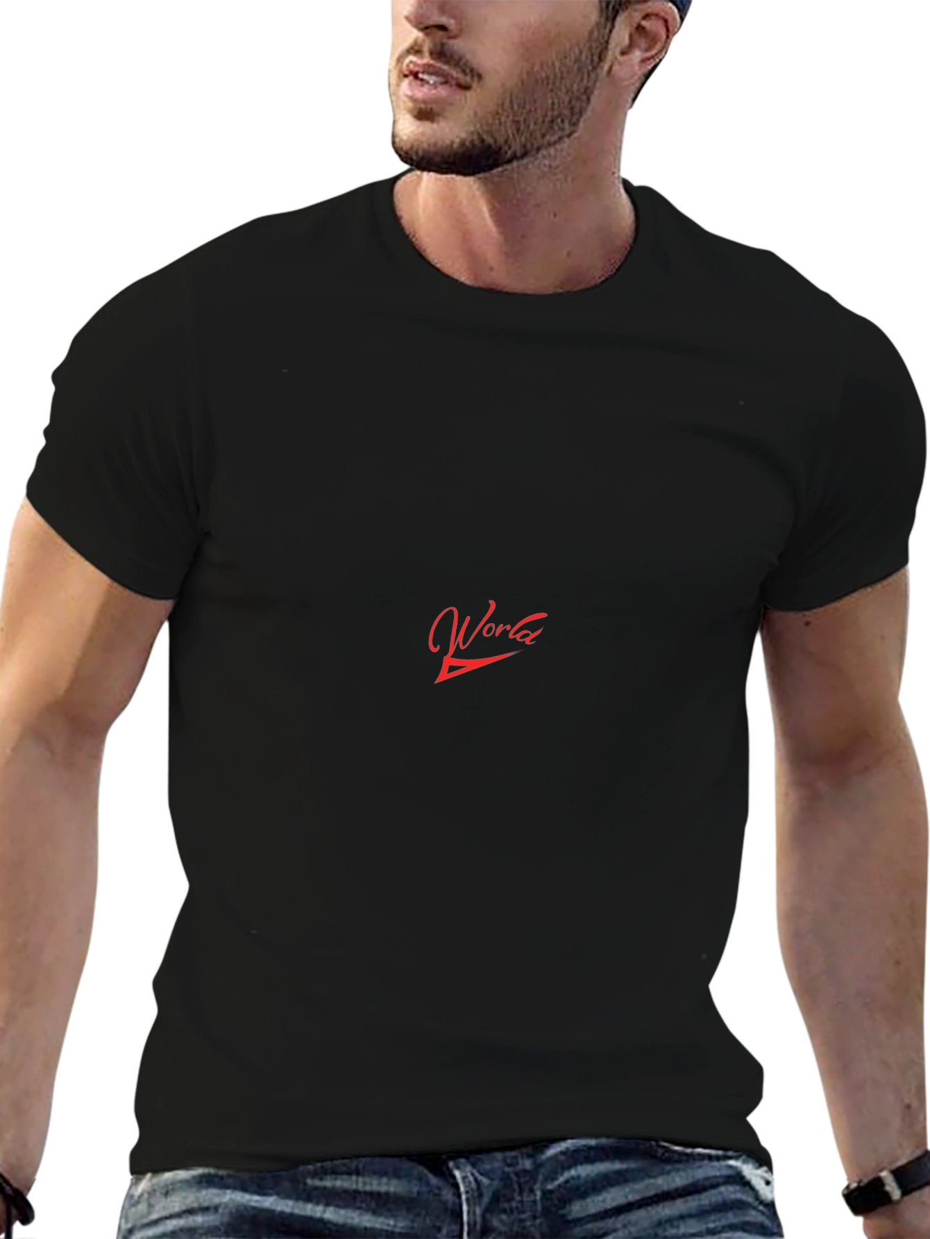 World Graphic Black T-Shirt