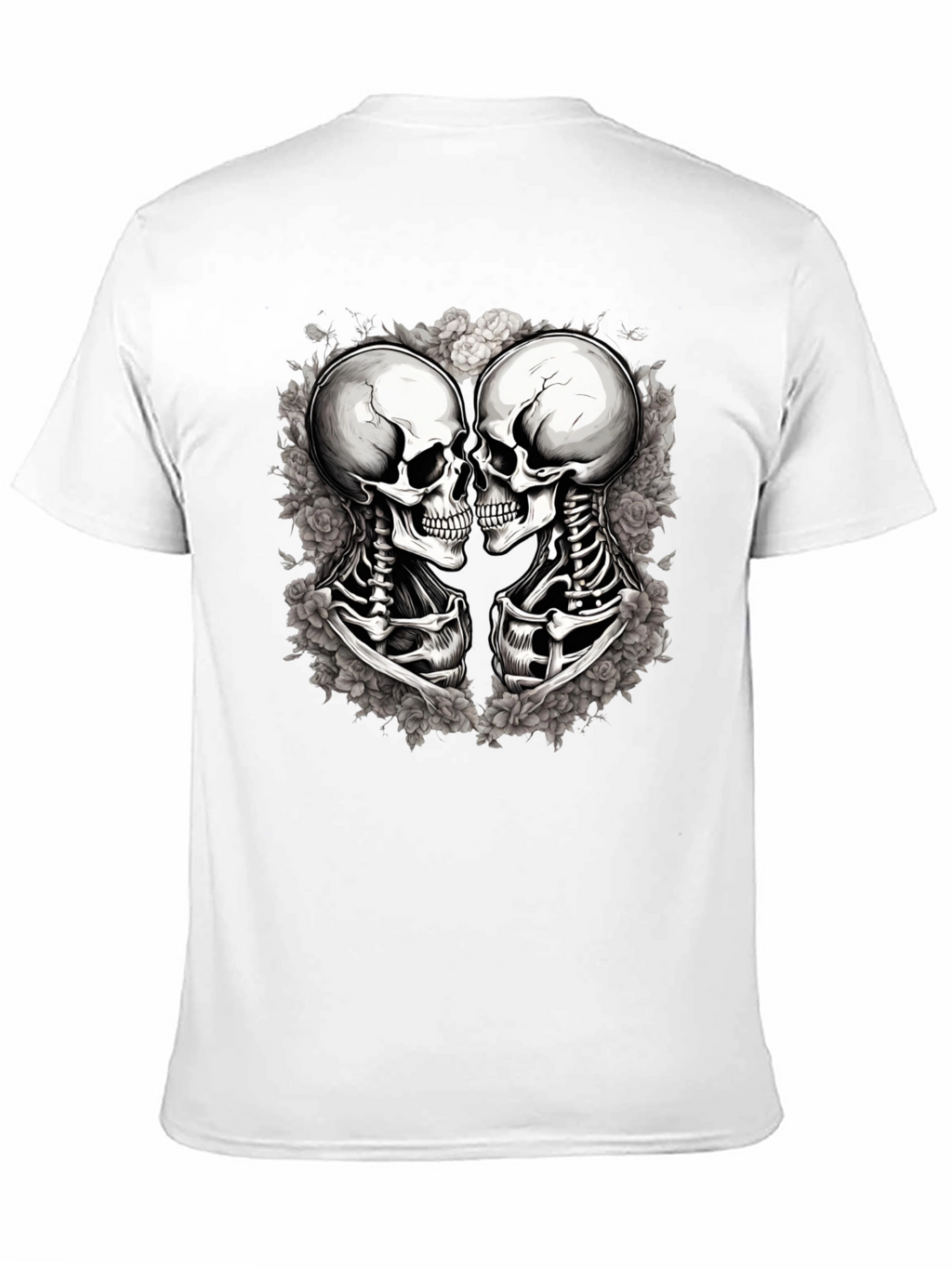 Skull Kiss Graphic Tee - Mens Black T-Shirt