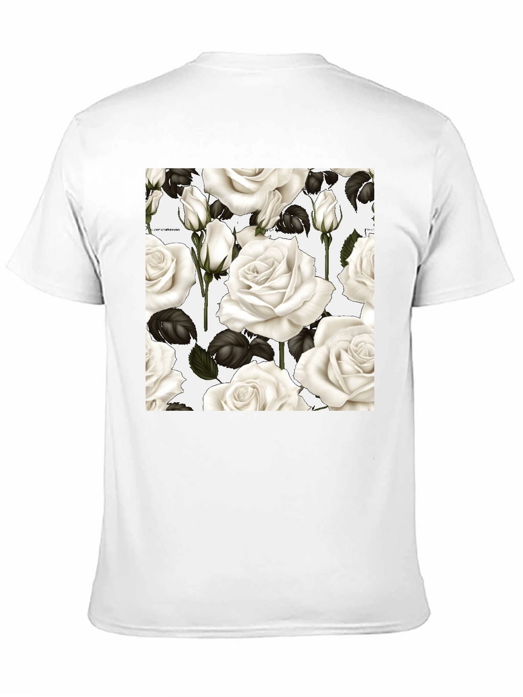 Floral Roses T-Shirt - Black Unisex Tee