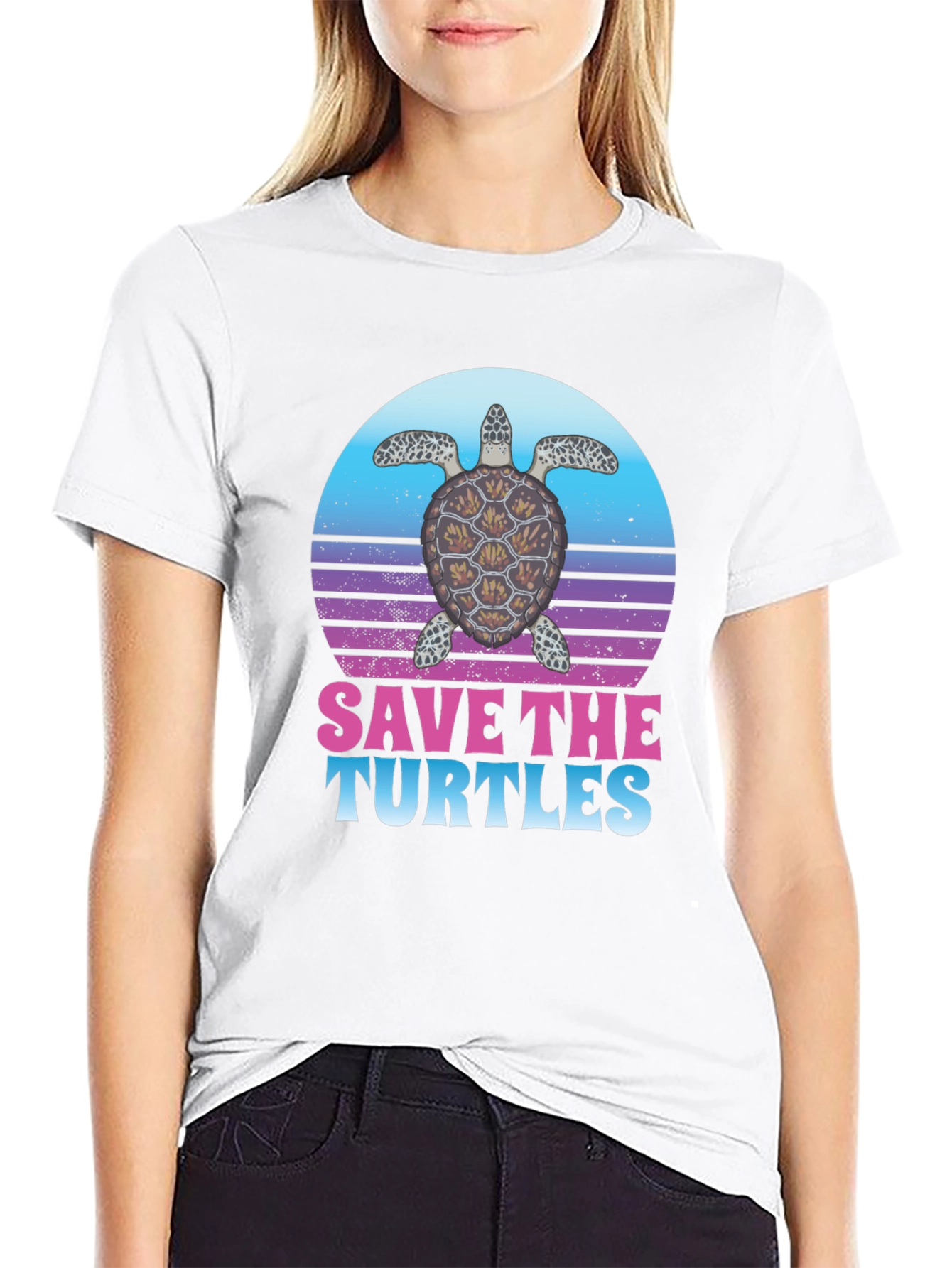 Save the Turtles Graphic T-Shirt