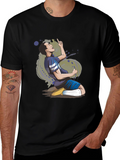 T-Shirt with a Sporting Cartoon Design