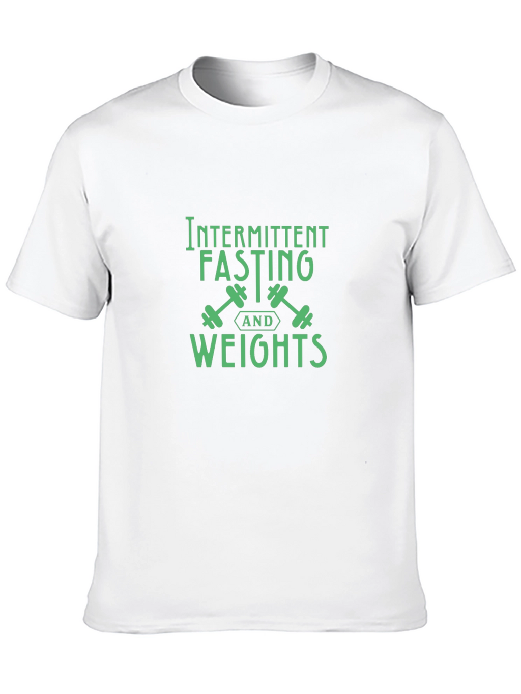 Intermittent Fasting Weights Black Graphic T-Shirt