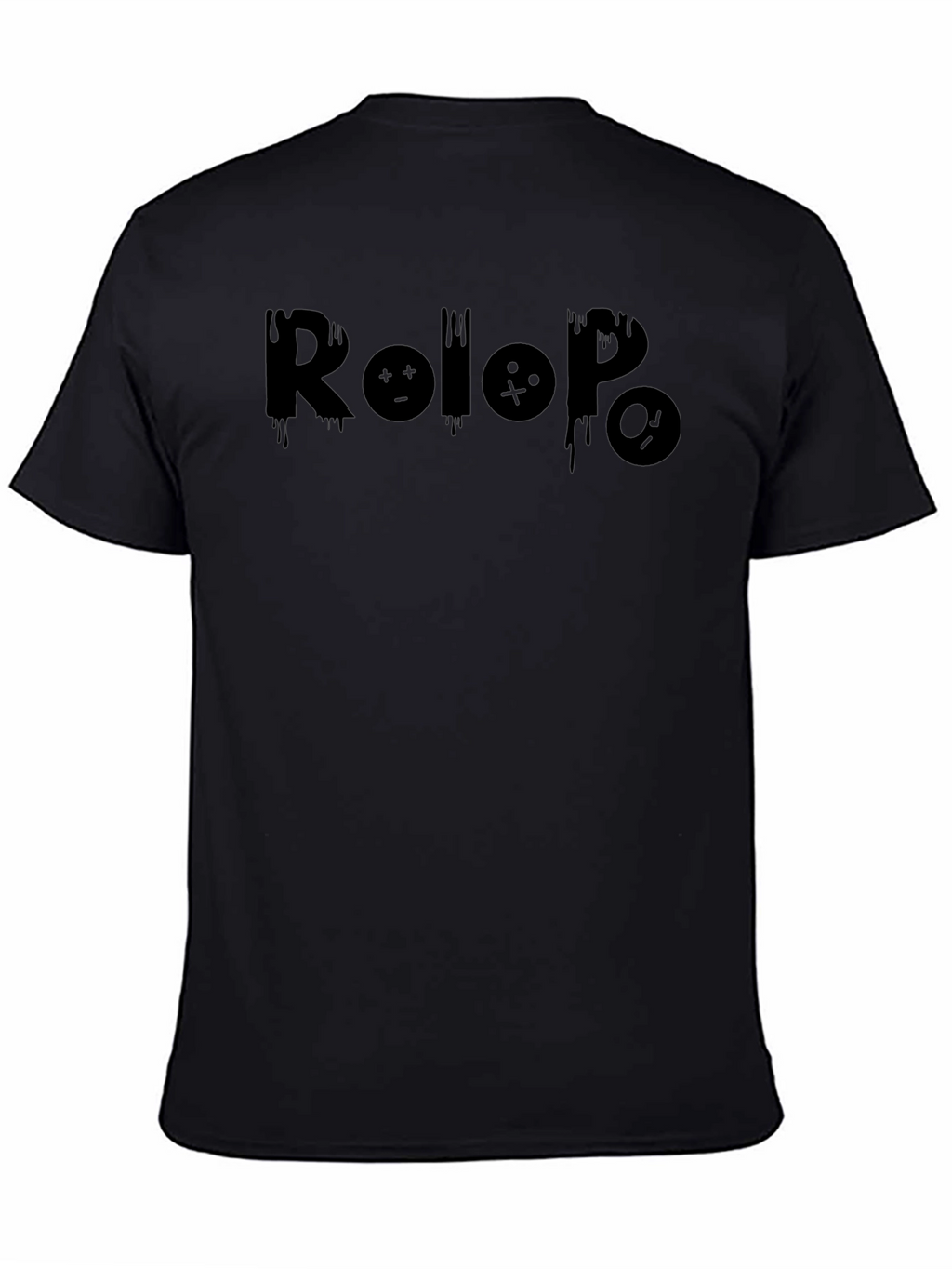 Rolopo Graphic Print Black T-Shirt