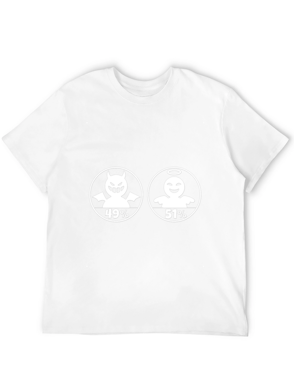 Angel vs Devil T-Shirt - 51% Angel