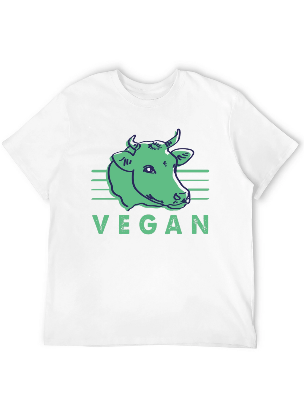 Vegan Cow Graphic Tee - Black Unisex T-Shirt