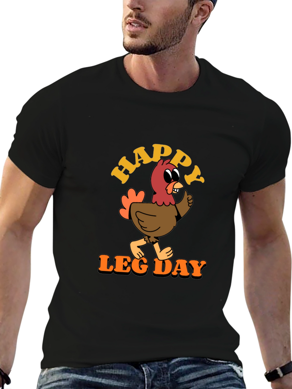 Funny Thanksgiving Turkey Leg Day Graphic T-Shirt