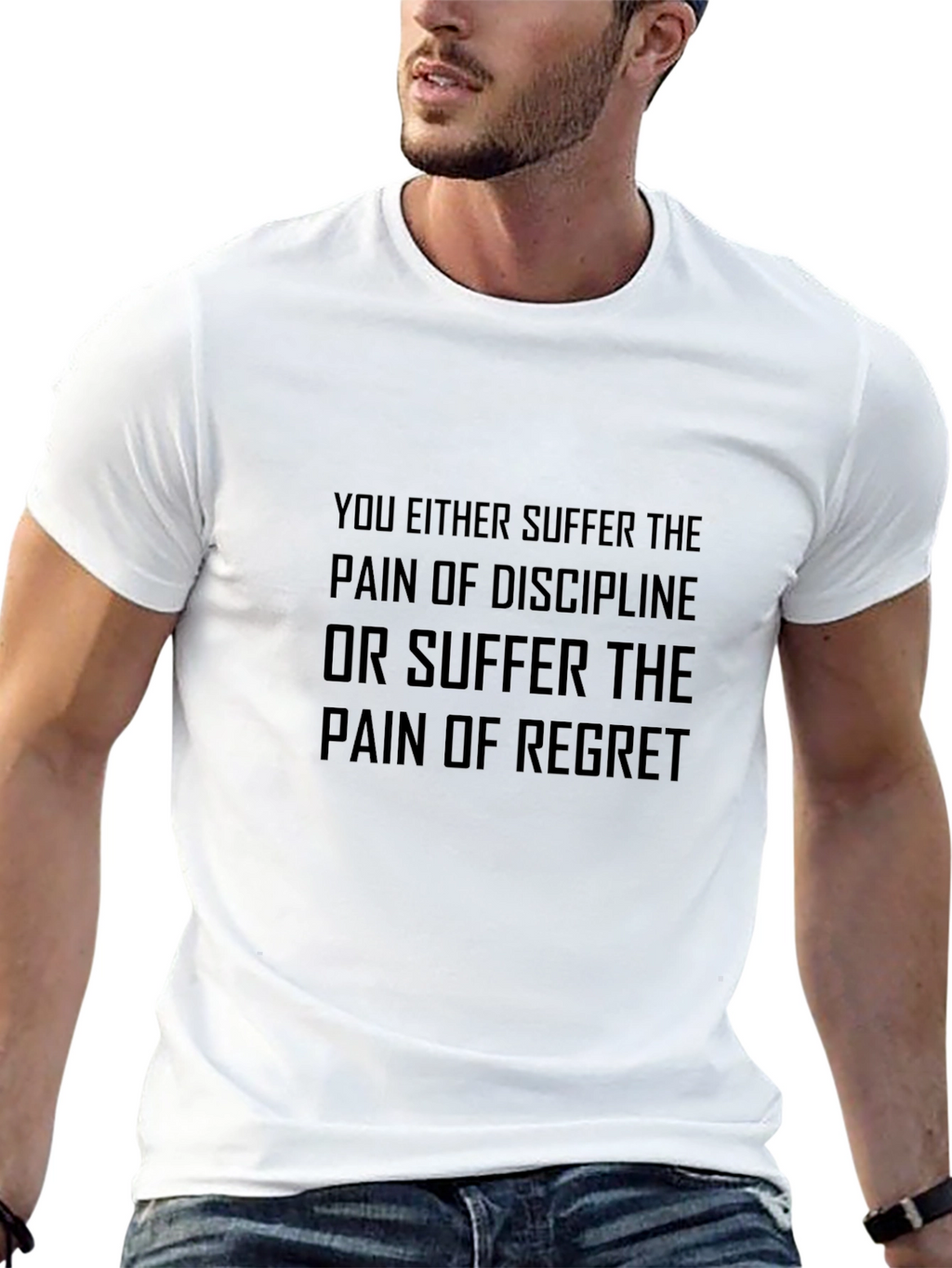 Motivational Quote T-Shirt - Discipline or Regret