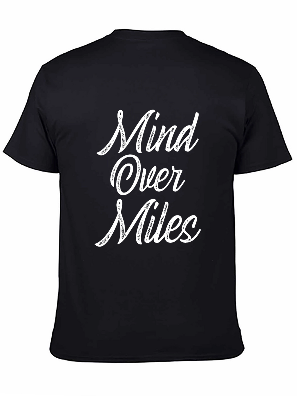 Mind Over Miles Graphic Tee - Black Cotton