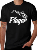 Saxophone Player Graphic Tee - Music Lovers T-Shirt