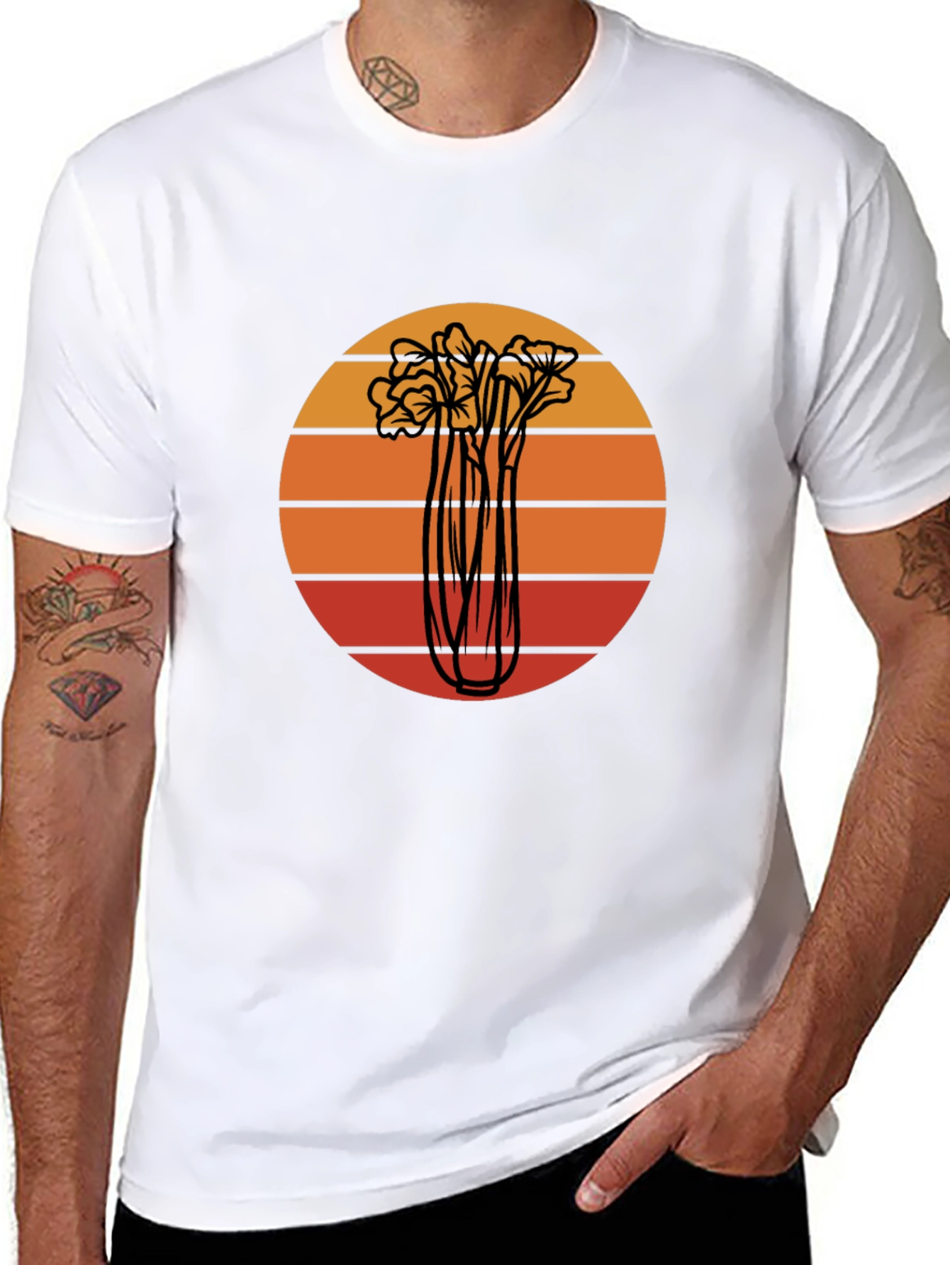 Retro Floral Sunset Tee