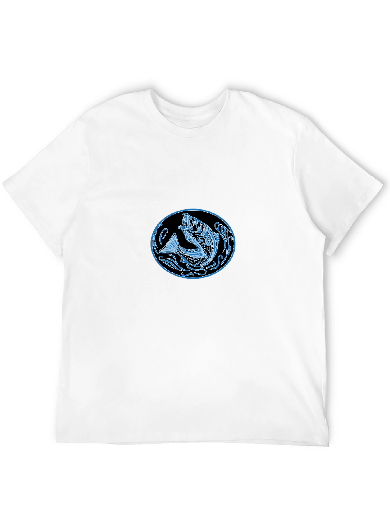 Cool Fish Graphic Black T-Shirt
