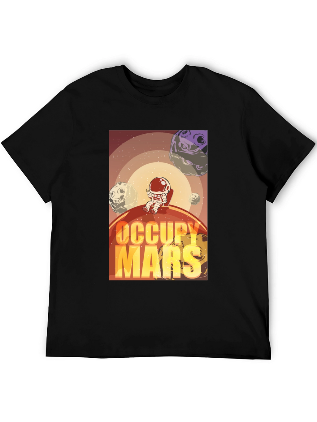 Occupy Mars Graphic T-Shirt - Space Adventure Tee