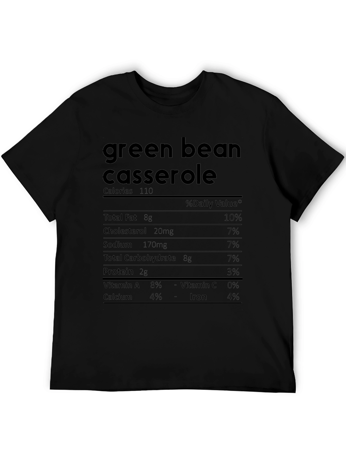 Green Bean Casserole Nutrition Facts T-Shirt