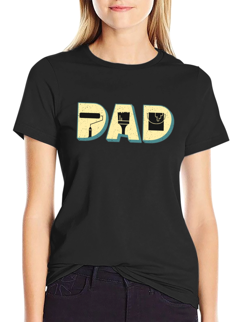 Painter Dad Graphic T-Shirt - Mens Crew Neck Tee