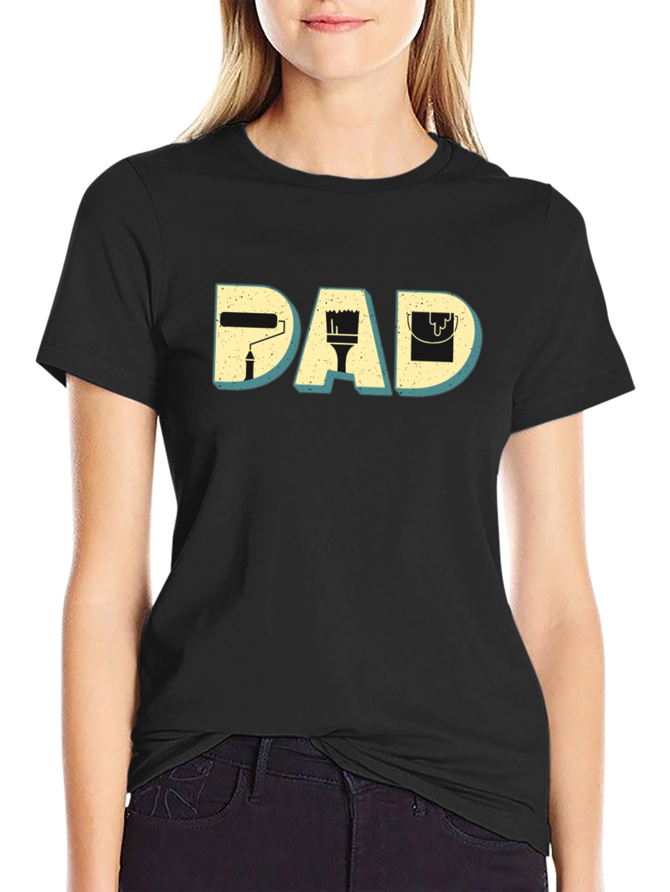 Painter Dad Graphic T-Shirt - Mens Crew Neck Tee