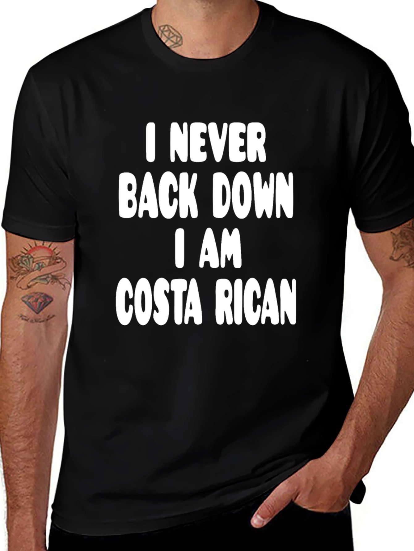 Costa Rican Pride T-Shirt: I Never Back Down
