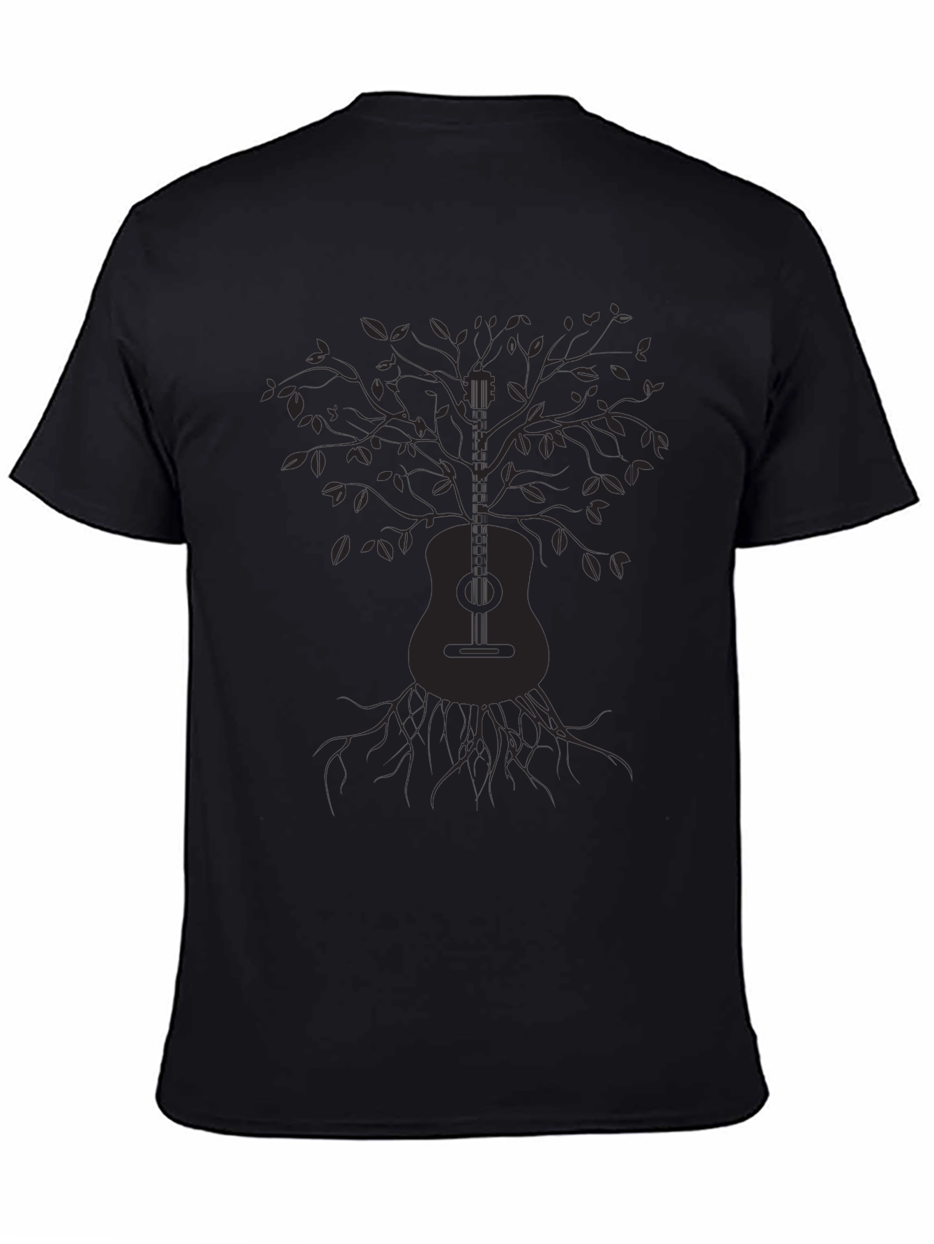 Guitar Tree Graphic T-Shirt - Music Lover Tee