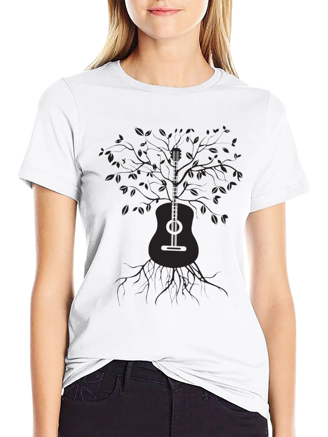 Guitar Tree Graphic T-Shirt - Music Lover Tee