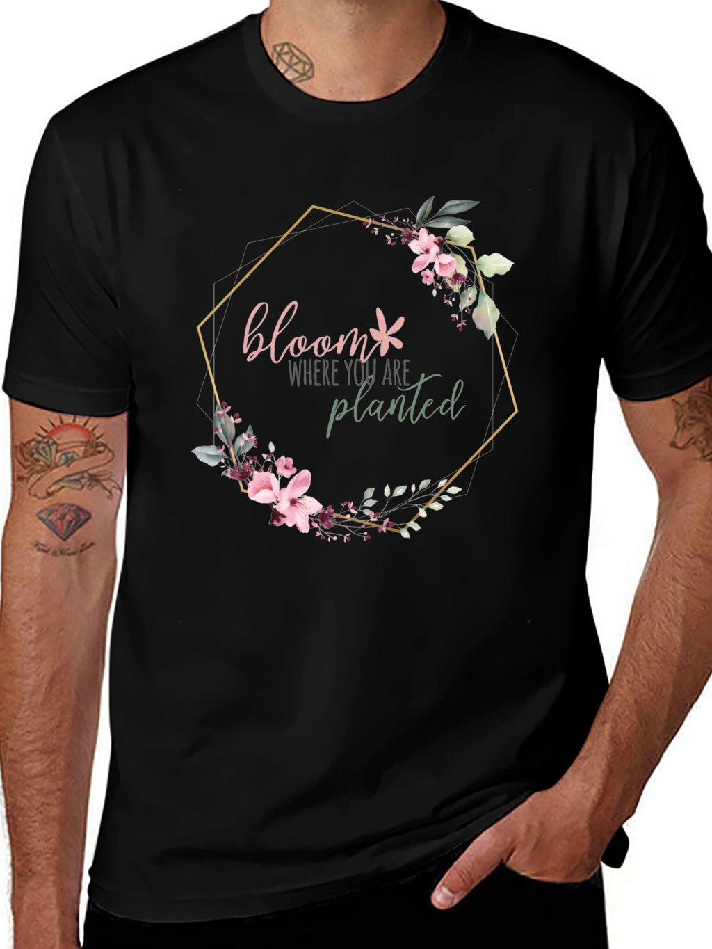 Bloom Where You Are Planted Floral Graphic Tee