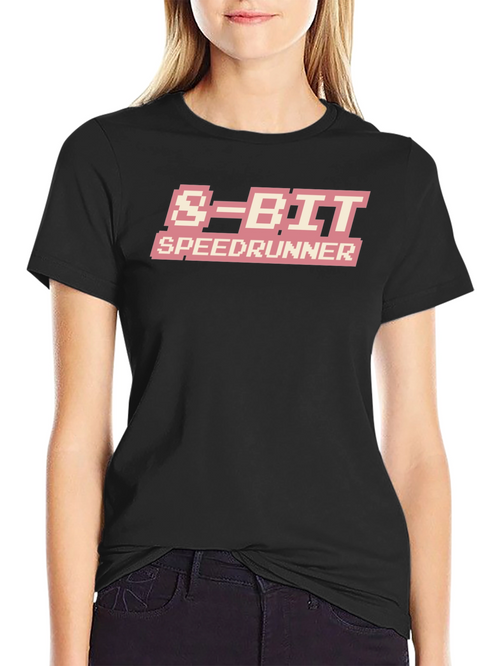 8-Bit Speedrunner Black T-Shirt