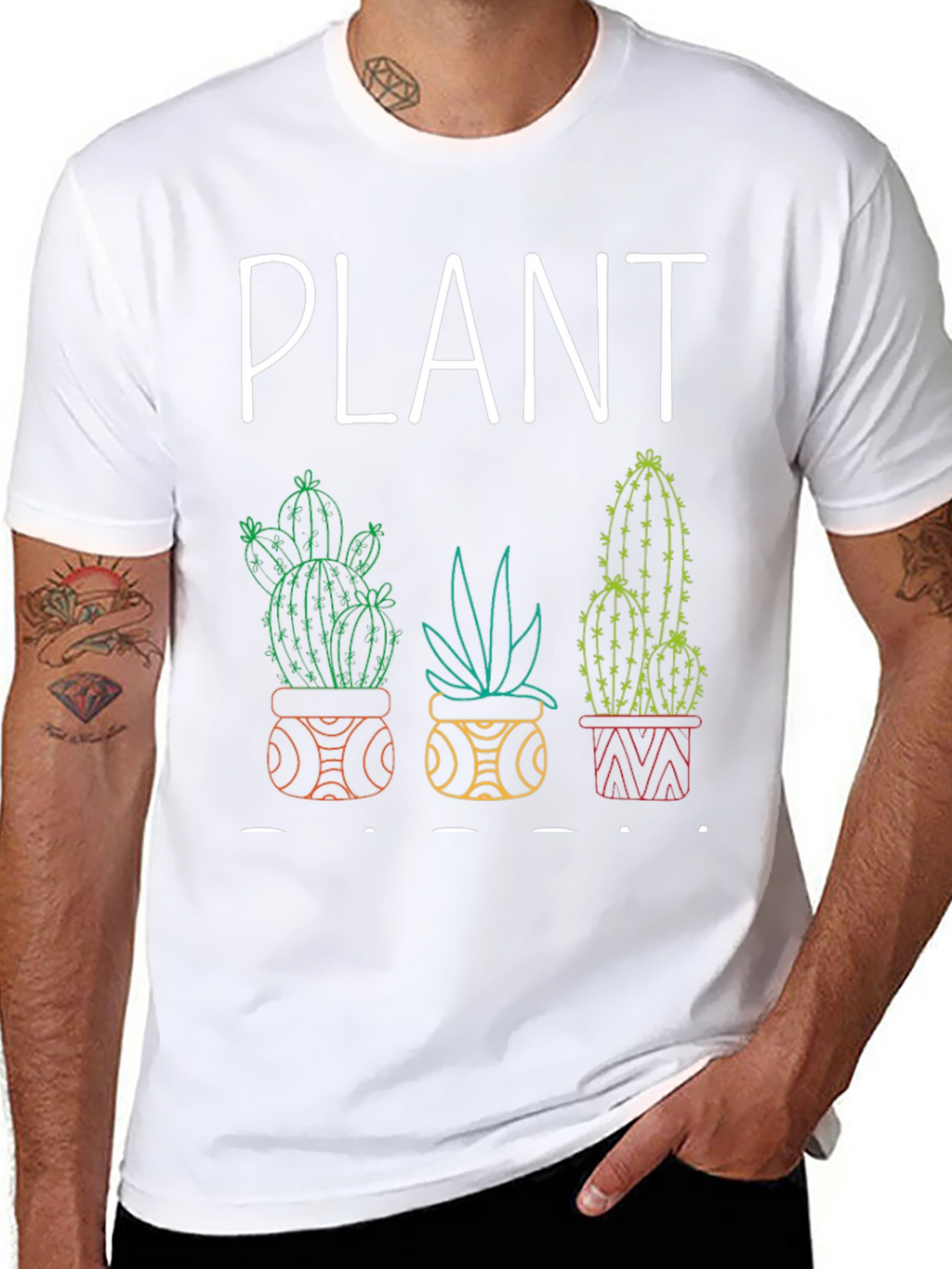 Plant Lover Graphic Tee - Cactus Design