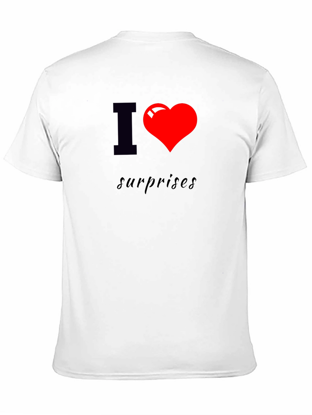 I Heart Surprises Black T-Shirt