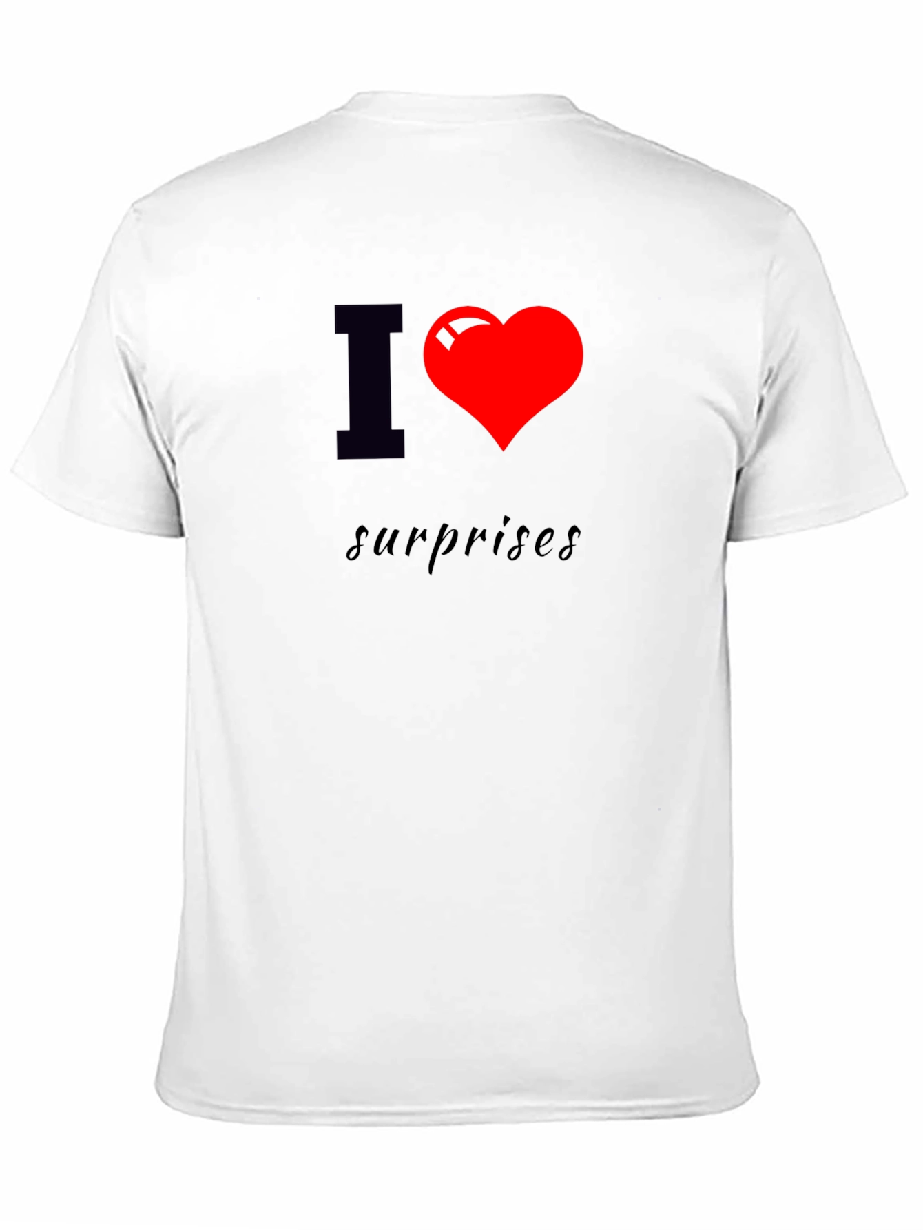 I Heart Surprises Black T-Shirt