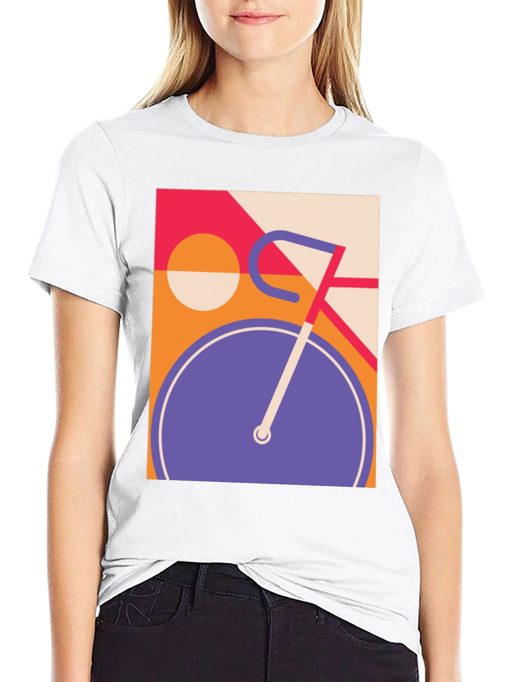 Retro Bicycle Graphic T-Shirt - Cool Modern Design