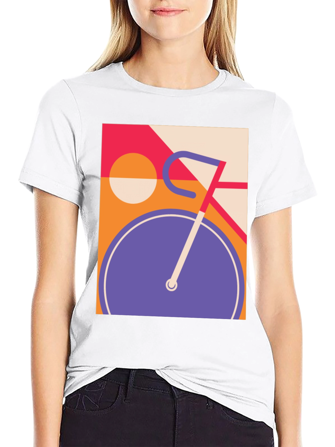 Retro Bicycle Graphic T-Shirt - Cool Modern Design