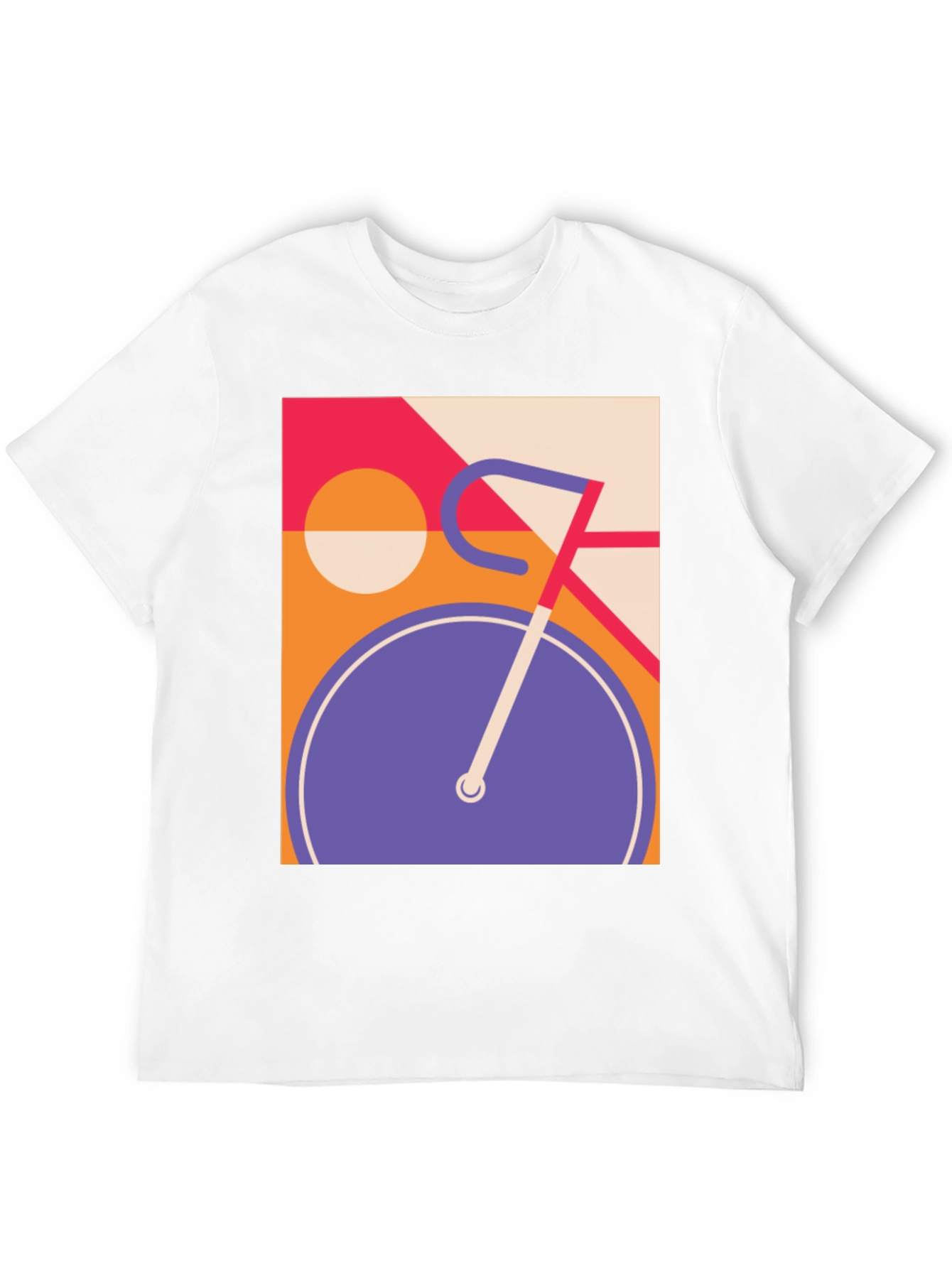 Retro Bicycle Graphic T-Shirt - Cool Modern Design