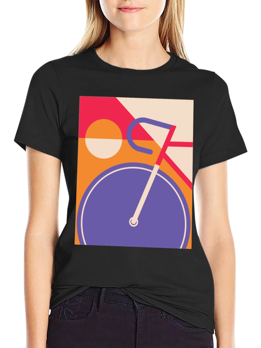 Retro Bicycle Graphic T-Shirt - Cool Modern Design