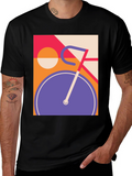 Retro Bicycle Graphic T-Shirt - Cool Modern Design