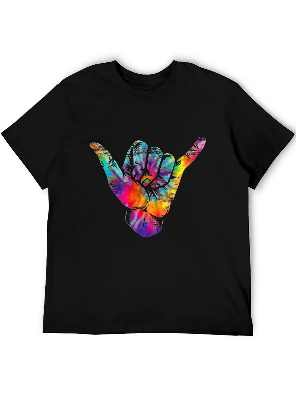 Shaka Hand Tie Dye T-Shirt - Hang Loose Tee