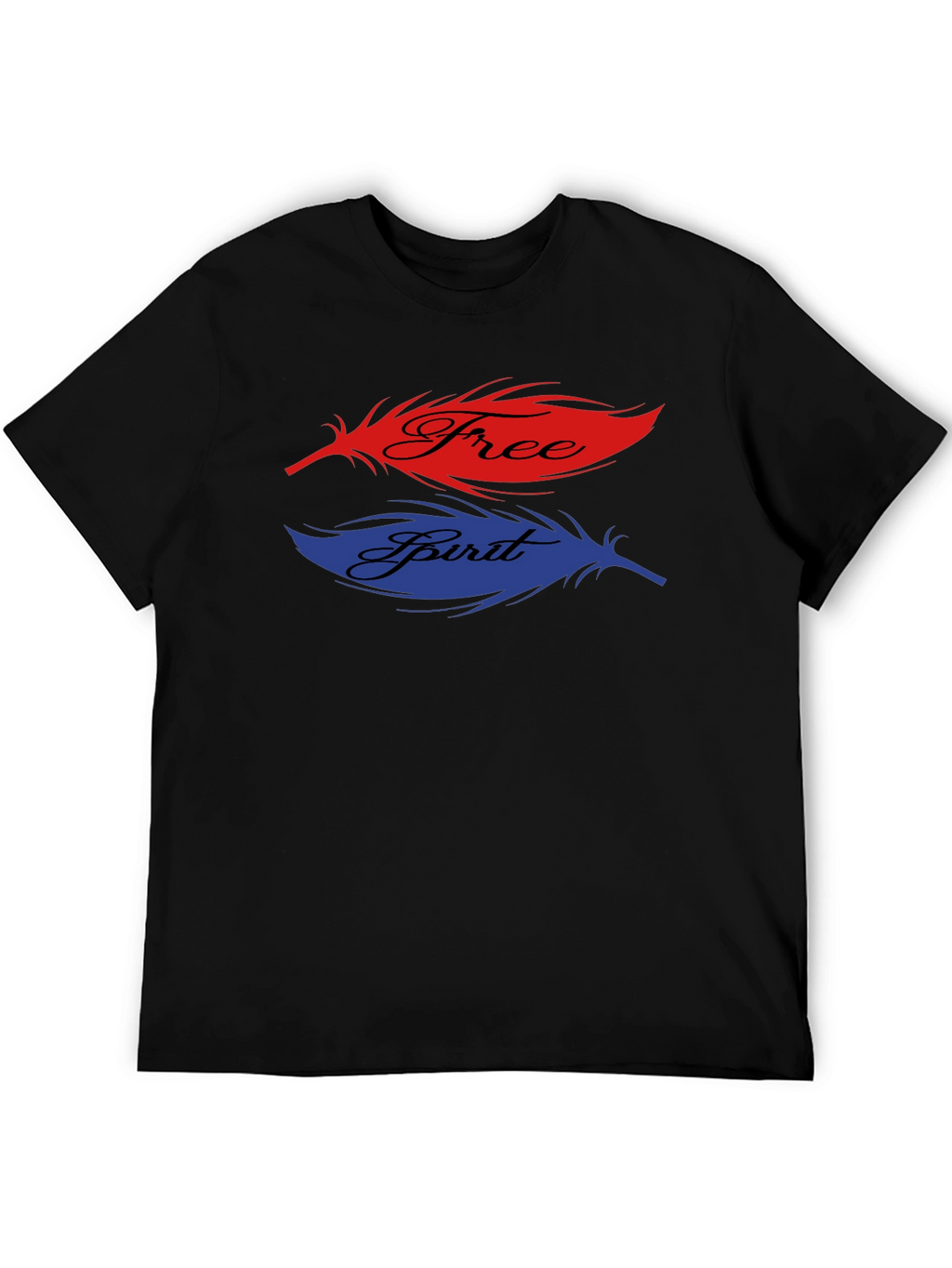 Free Spirit Feather Graphic T-Shirt