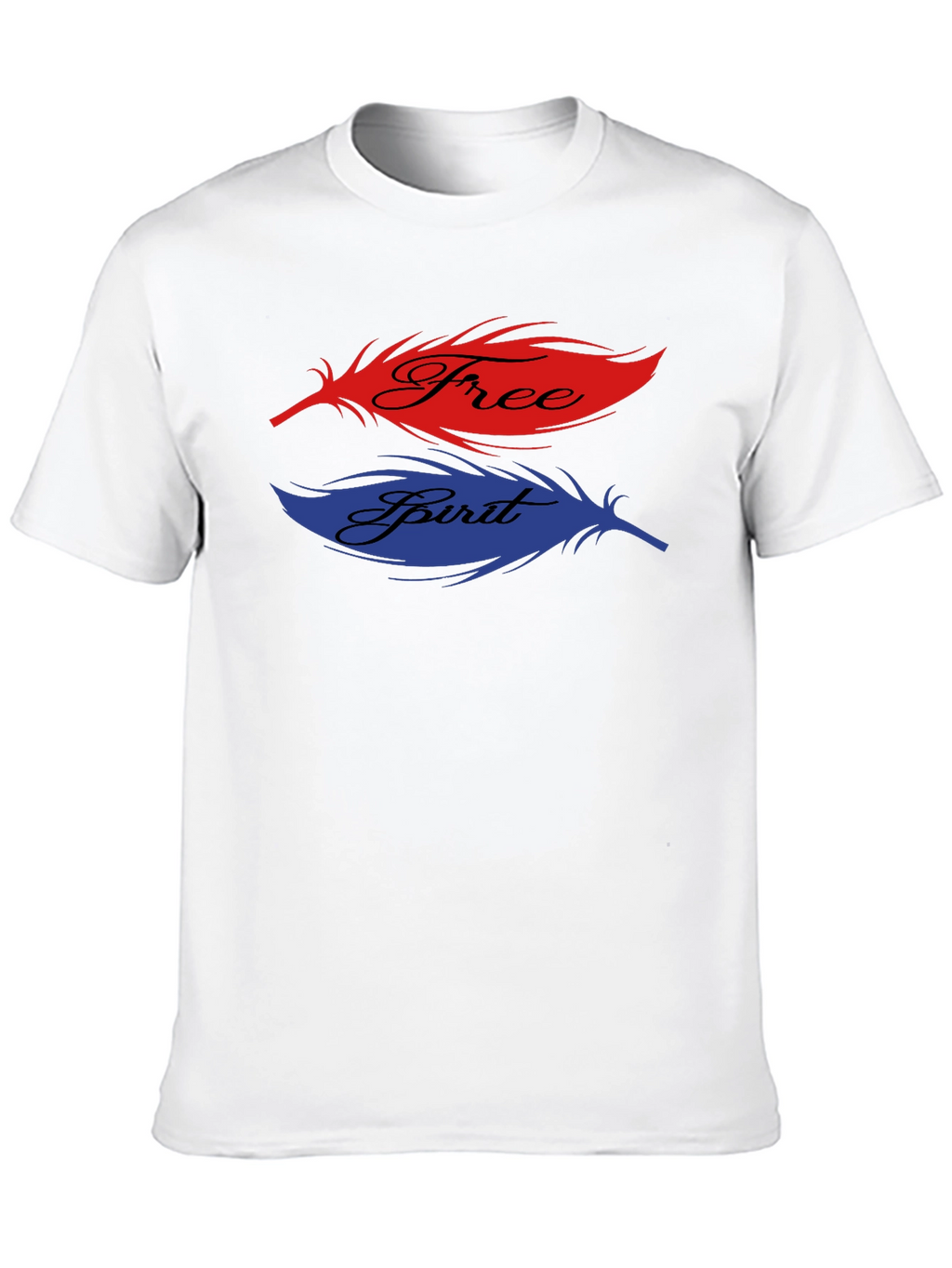 Free Spirit Feather Graphic T-Shirt