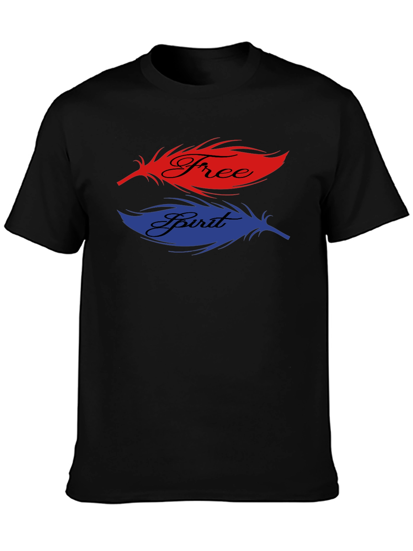 Free Spirit Feather Graphic T-Shirt