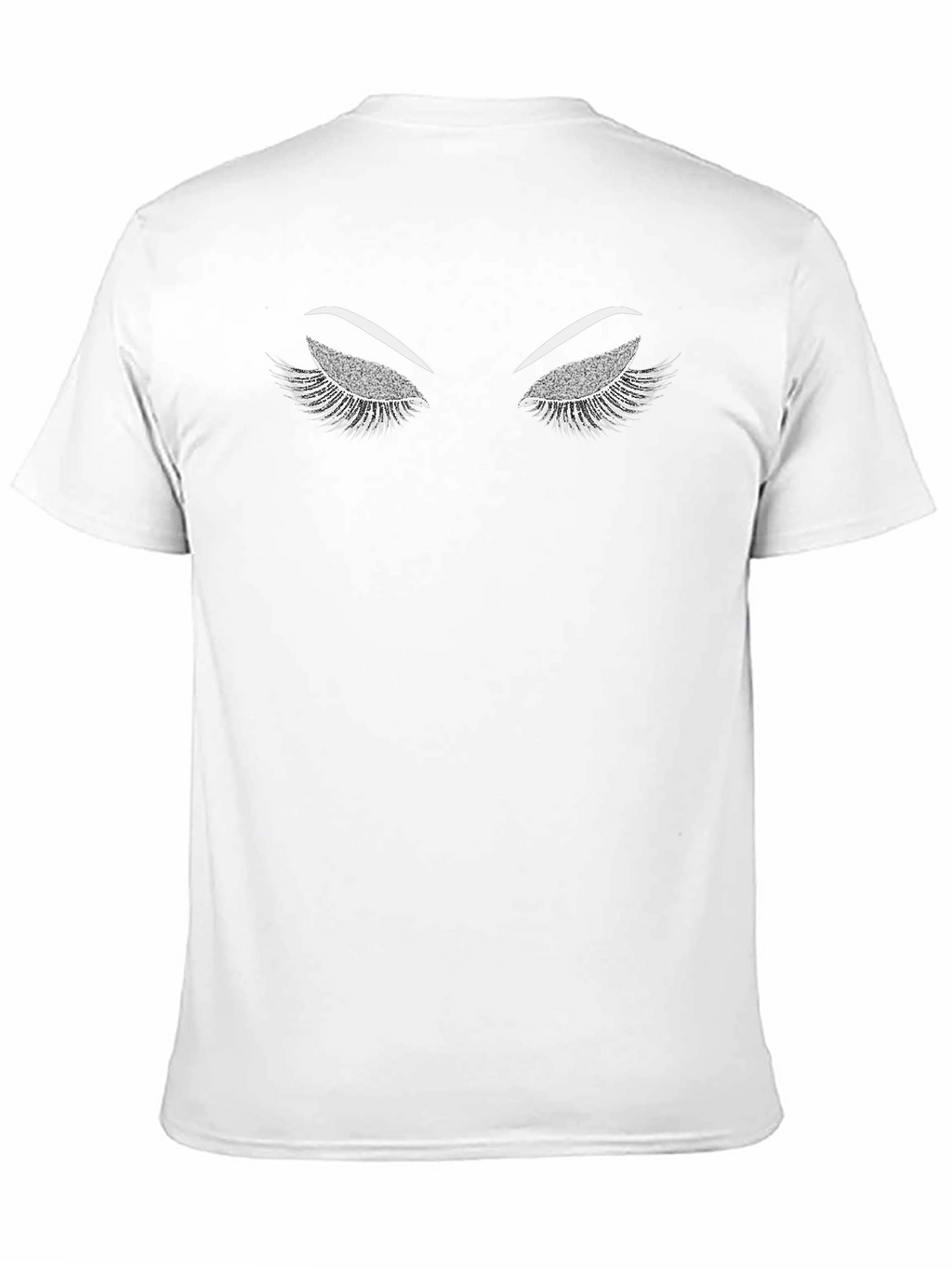 Eyelash Graphic Tee - Stylish Black Shirt