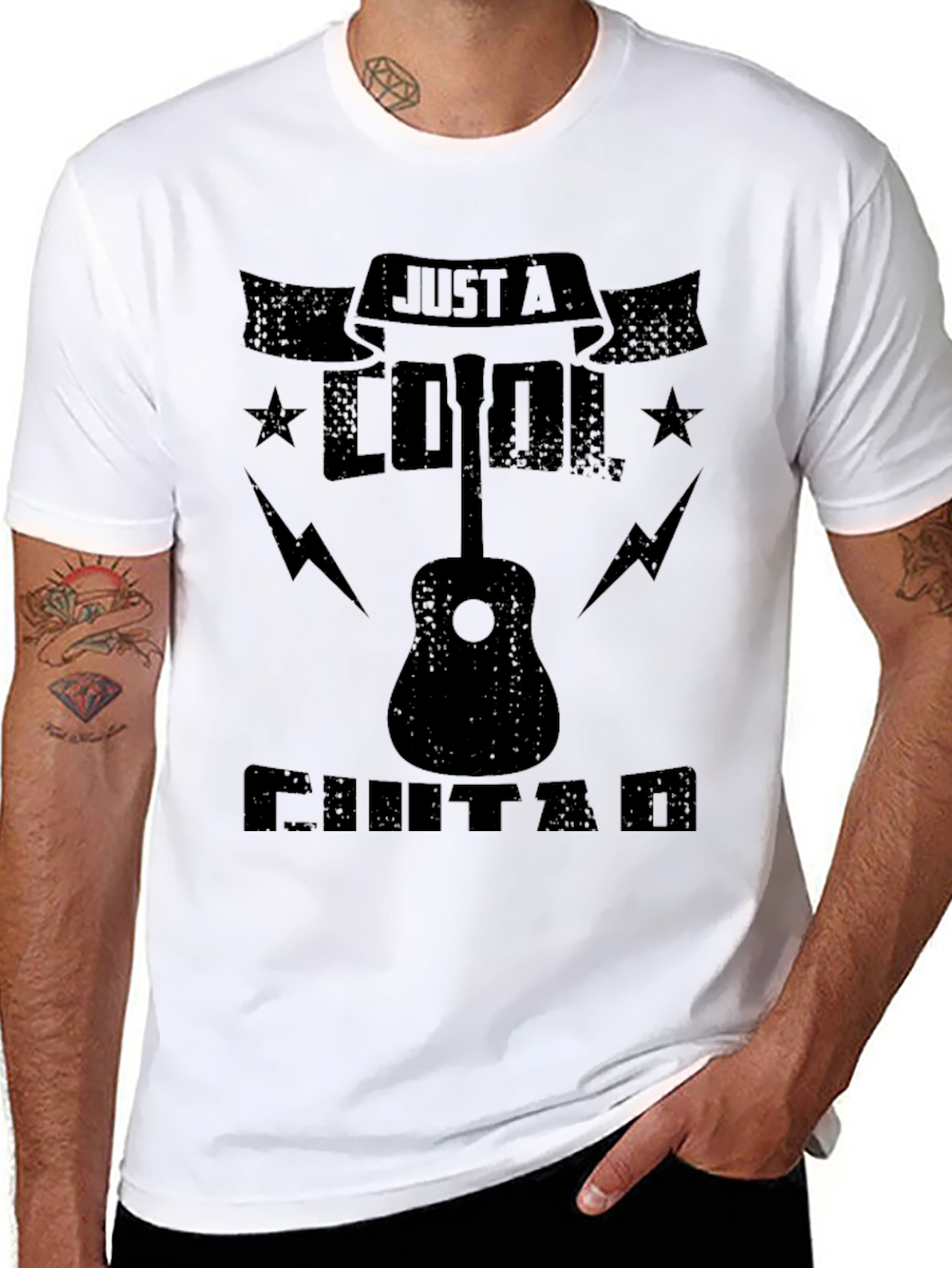 Cool Guitar T-Shirt - Music Lover Graphic Tee