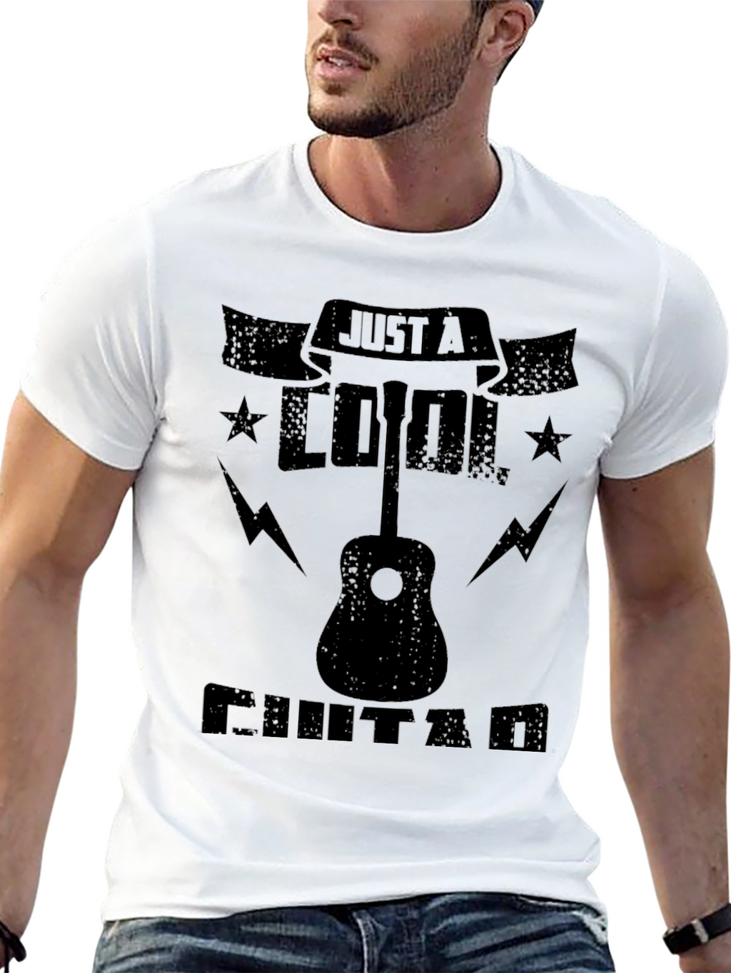 Cool Guitar T-Shirt - Music Lover Graphic Tee