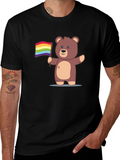 Pride Bear T-Shirt - Cute Cartoon Graphic Tee