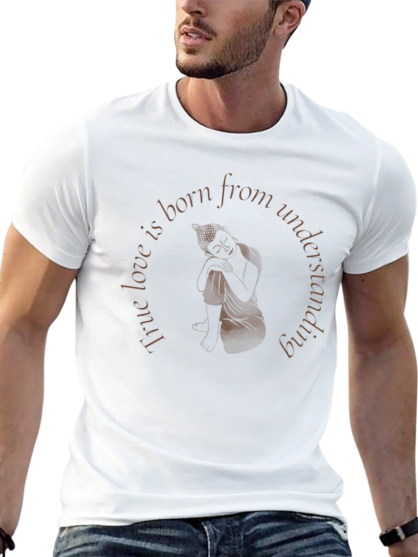 Mindful Buddha Graphic Tee - True Love Design