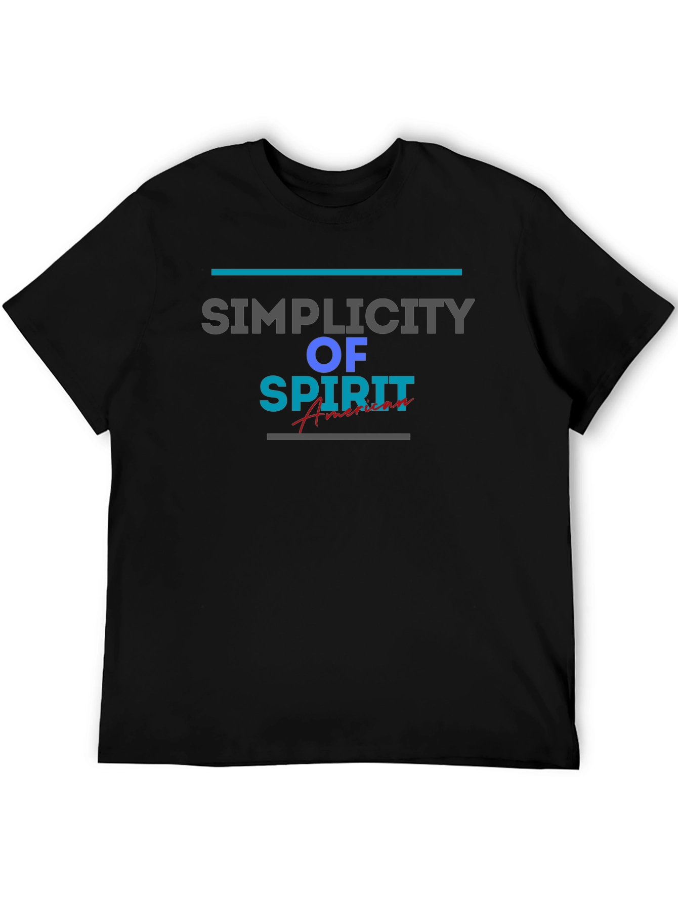 Simplicity of Spirit Graphic Tee - Stylish Mens T-Shirt